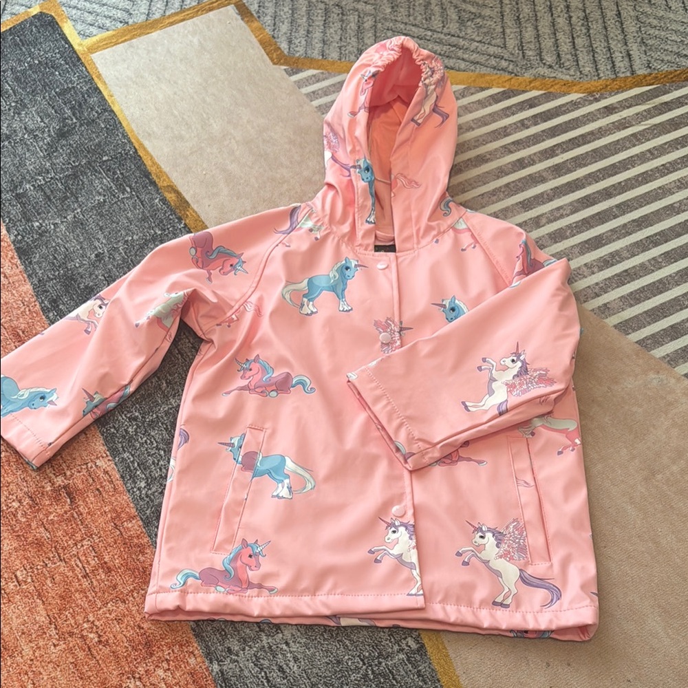 Unicorn Pink Kids Raincoat